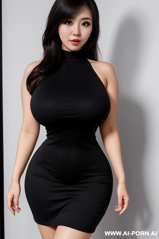 tight casual dress, brilliant, flawless headshot, kawaii cartoon, tight waist shrunk - #main