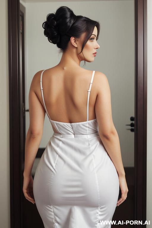 beautiful face, curvy ass, eye contact - #main