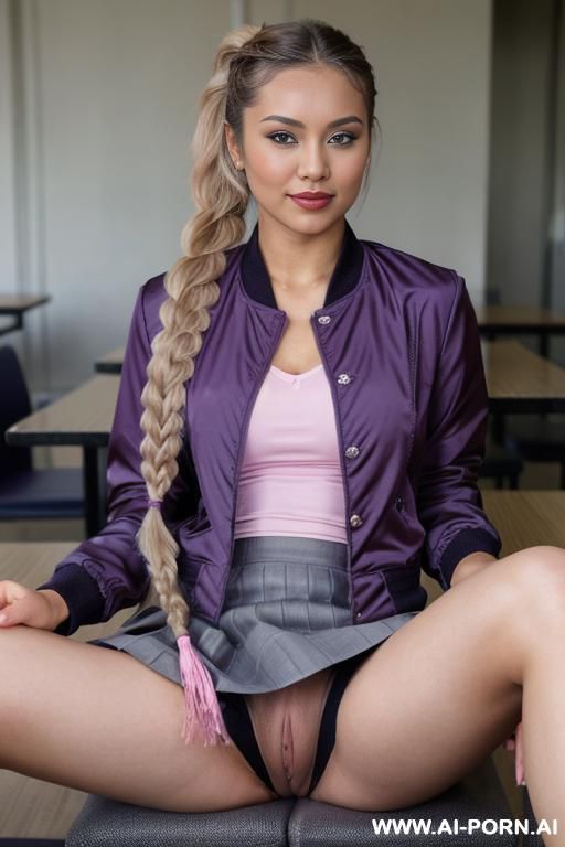 ebony mature woman, light-purple suit - #main