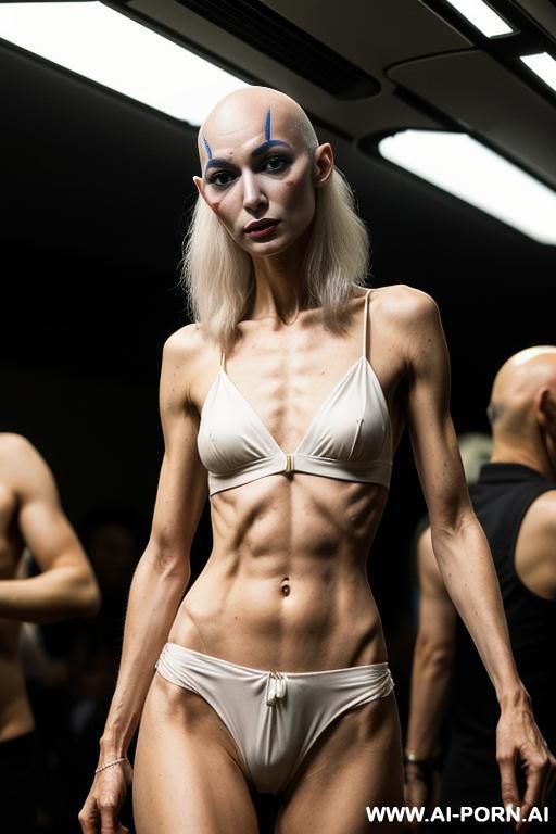 (((slender))), in the crowd, (bald), (((plain stomach))), sci-fi japanese - #main
