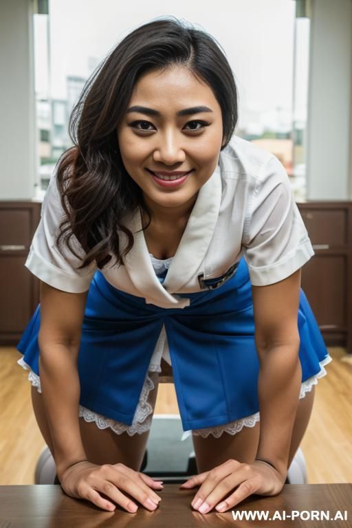 put a asian is anal gy position with a big ass and tits, clean shaven with cum leaking from her vagina - #main