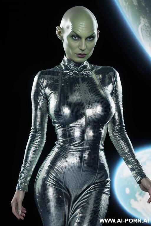 (reptilian bald woman), on spaceship, - #main
