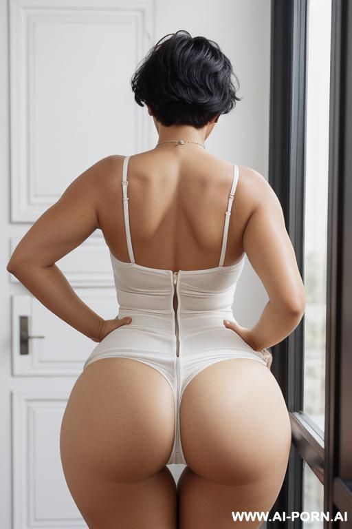(from the back) (lifting dress to show ass)) (plump) - #main