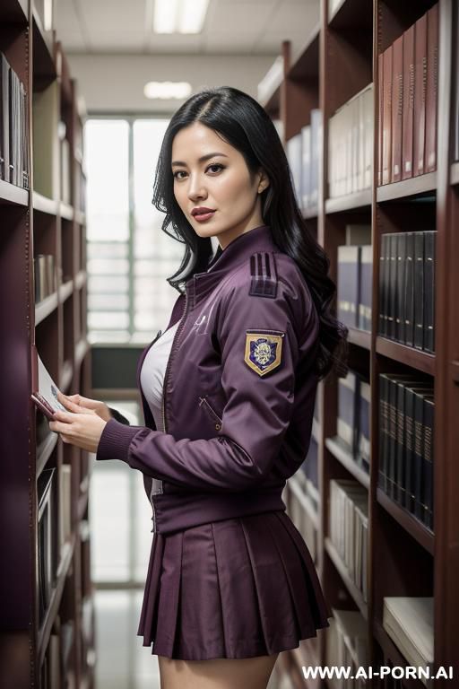 a chinese woman with big breasts and short hair stood in the bedroom, wearing flesh colored stockings and high heels, holding her breasts in both hands - #main