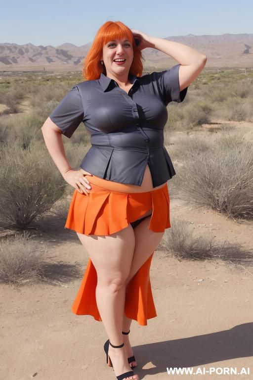 white nylon panties. dress blowing up in the wind. - #main