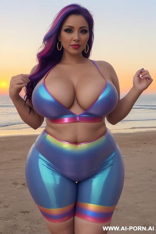 tight top, extremely pretty, full lips, button nose, hoop earrings, busty round boobs, hourglass figure, tight waist, big bubble butt. bending over showing white nylon panties. - #main