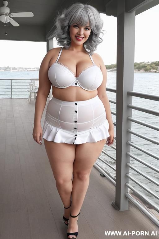 tight top, extremely old sexy bbw granny full lips, button nose, hoop earrings, busty round boobs, hourglass figure, tight waist, big bubble butt. curvy old sexy bbw granny showing white nylon panties. - #main