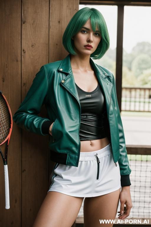 women peeing on leather jacket - #main
