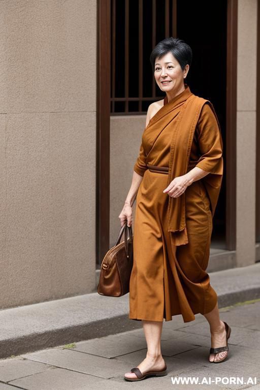 mature gilf, with short hair, monk shoes - #main