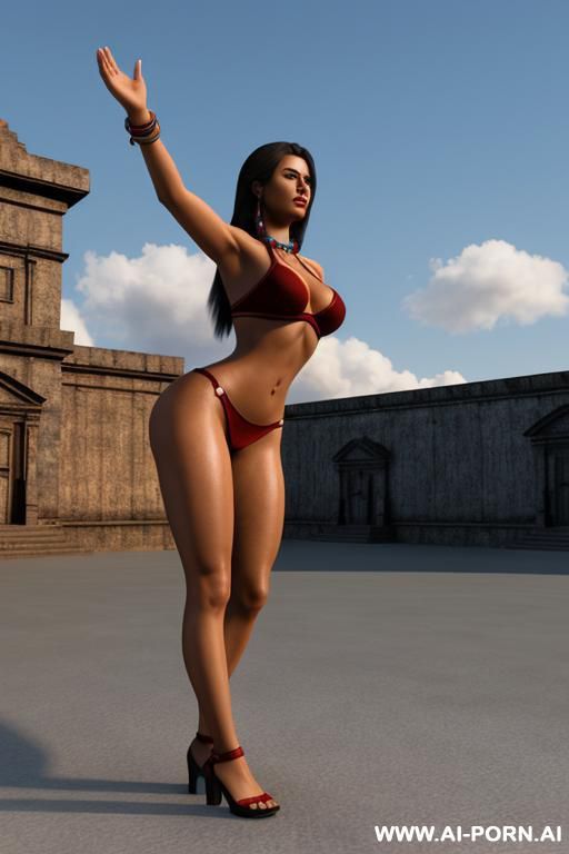 guatemala women t-pose 3d modeling reference - #main