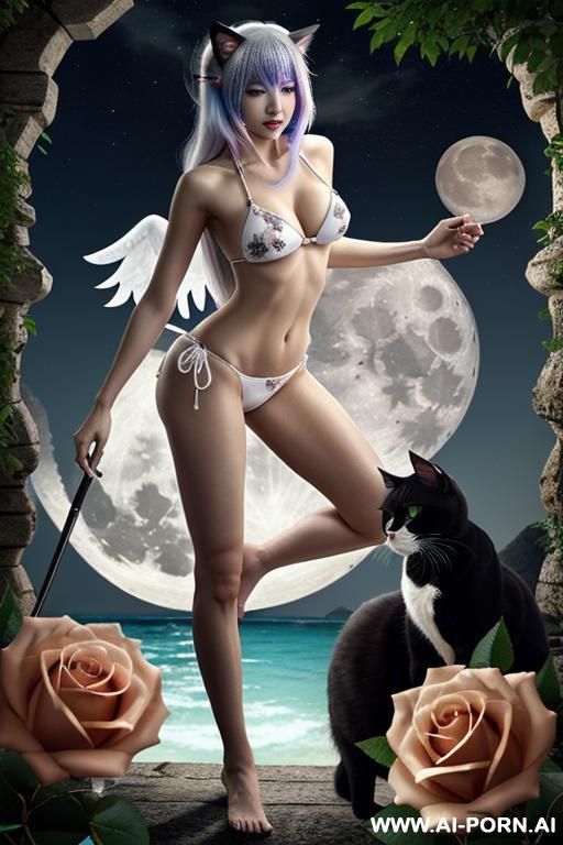 隨著翁晨軒每一次猛烈的撞擊，她的身體像是被無形的力量撕扯著，胸前的奶子劇烈晃動，乳頭在空氣中劃出誇張的弧線，汗水順著她的鎖骨滑下，在昏暗的燈光下閃爍著晶瑩的光澤。她的雙腿無力地掛在翁晨軒的肩膀上，腳趾因為快感而蜷縮，指甲深深陷入床單，扯出一道道細小的裂痕。她的小穴被翁晨軒粗大的肉棒撐得滿滿當當，每一次抽插都帶出大量的淫水，濕漉漉的液體順著她的屁股溝流到床單上，形成一灘腥甜的濕痕。 - #main