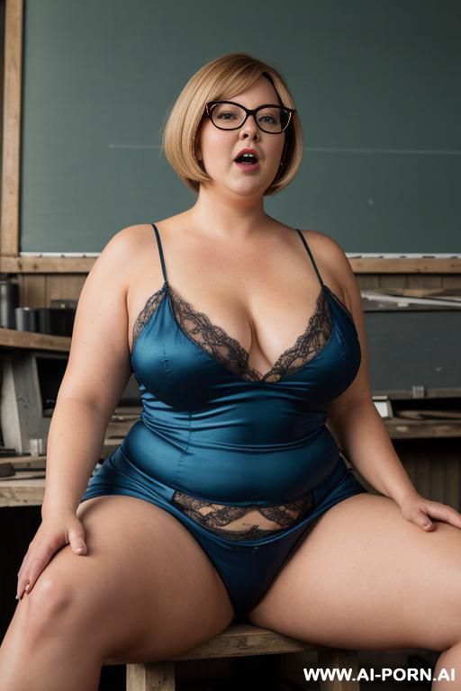 ((photorealistic)) wide angle shot of shed. girl sitting on workbench masturbating. ((her legs are spread)) she looks at the camera in surprise. - #main