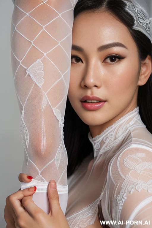 front-facing portrait, thai woman, blushing, mature malaysian-chinese woman, thai idol-level appearance, thai goddess, thai idol, beautiful face, distinctive thai idol aura, perfect idol features, stunning - #main