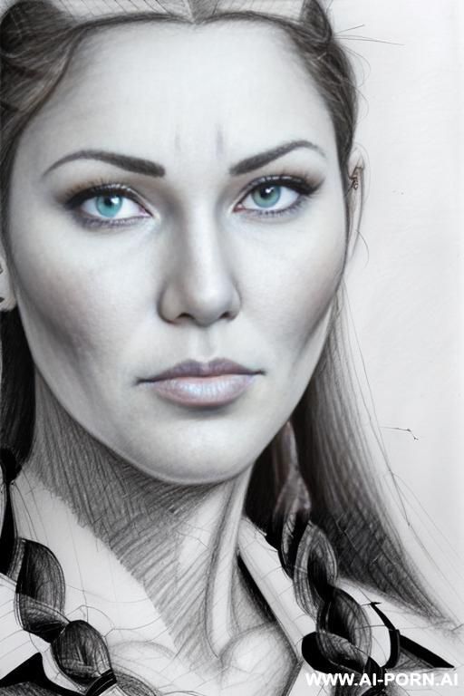 ((((medium body shot)))) ((((image comic-drawing pencil style)))) up level shot ((((face close up)))) ((((front face)))) ((((security guard)))) ((((shocked)))) ((((very very open eyes)))) pretty italian - #main