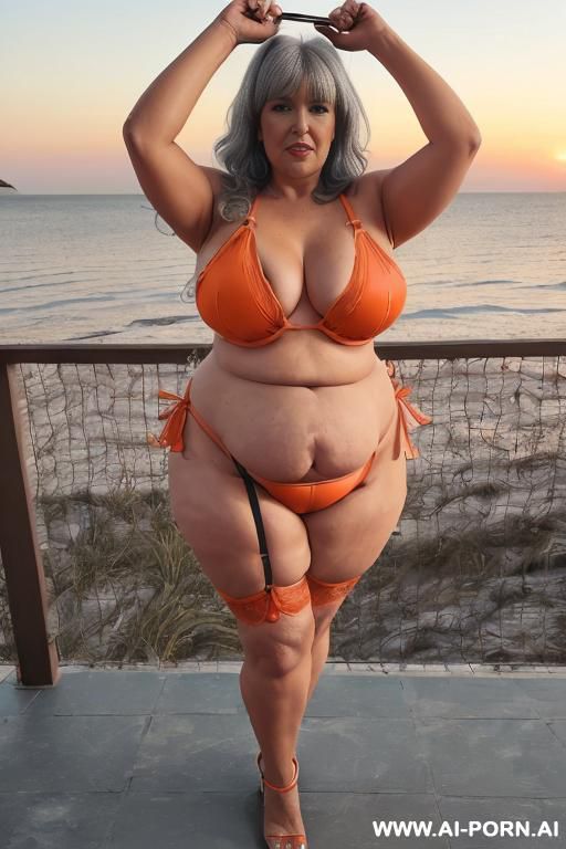 (in the sea on the beach sea cave)) ((tanlines) old old bbw sexy old granny body. one dress. curvy body old women. - #main