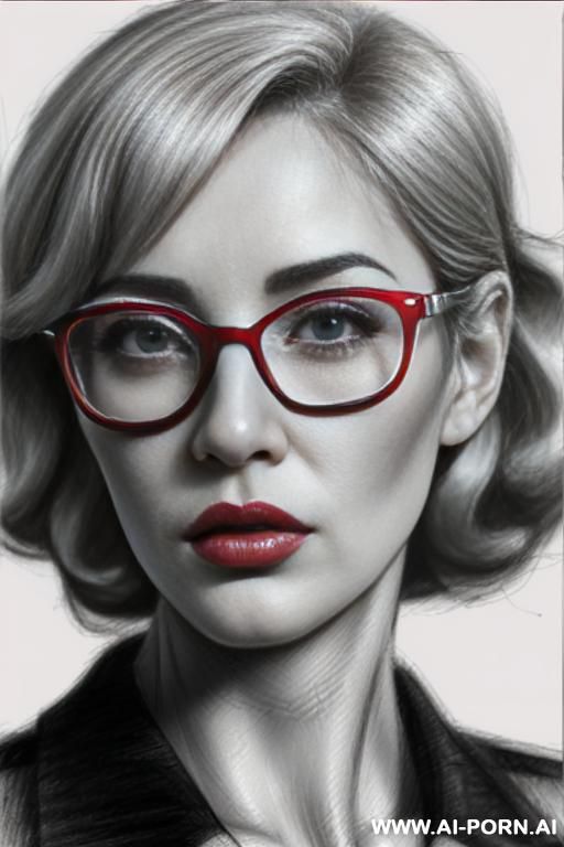 ((((in one panel))) ((((face close up shot)))) ((((image comic-drawing pencil style)))) ((((in the office)))) ((((astonished face)))) pretty italian woman full red lips, astonished, blonde curly haircut ((((image comic-drawing pencil style)))) - #main
