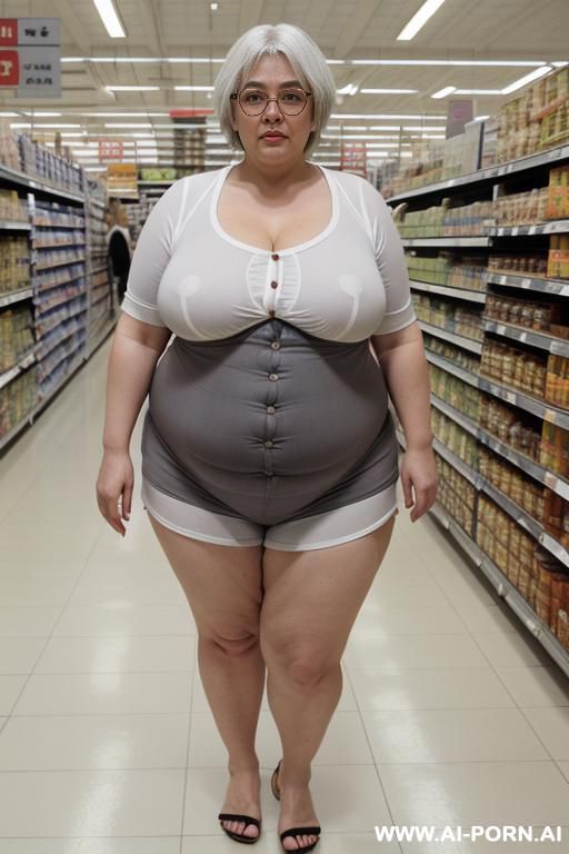 social old sexy plump gilf. tight top, extremely pretty, full lips, button nose, hoop earrings, busty round boobs, hourglass figure, tight waist. t shirt and short shorts. looking at the camera. - #main