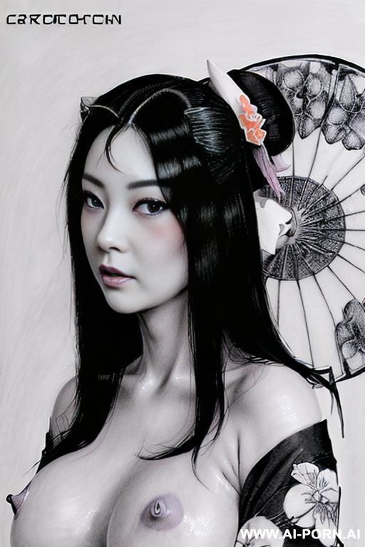 ((((image comic-drawing crayon style)))) ((((porcelain skin)))) ((((pretty nipples)))) ((((pretty tits)))) (((( pretty body)))) ((((orchid)))) ((((seductive gaze)))) ((((geisha)))) ((((open kimono over the - #main