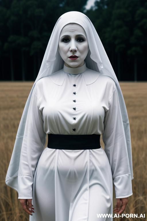 nun, ghostly glow, ((ghost)) field background - #main