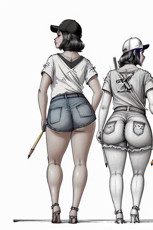 ((((cartoon)))) ((((image drawing pencil style))) (((full body shot))), long, brunette pixie haircut, (sexy slut), ((((from behind)))) , ((((chubby ass)))) ((((walking sexy)))) , ((((narrow waist)))) - #main