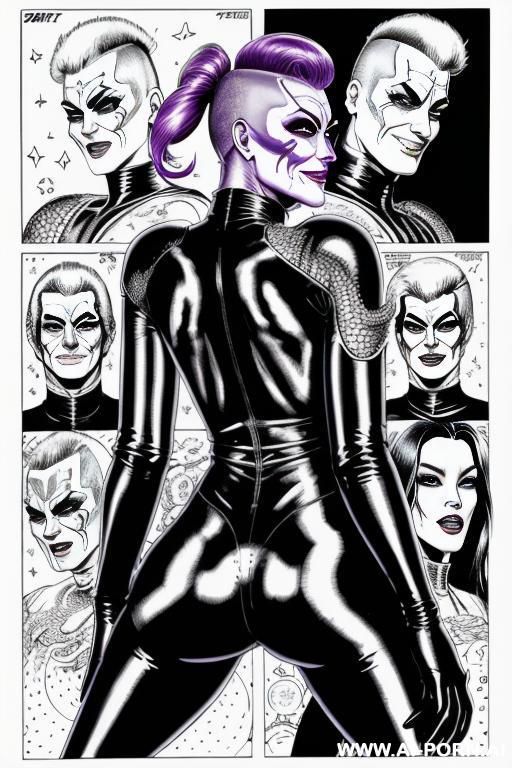 ((((image comic-drawing cartoon style)))) by giger. ((anal missionary)), (((3 sci-fi men and 3 sci-fi lesbian woman fucking))), ((laying on the blanket)), ((broad chin)), (pretty face),, by giger. in - #main