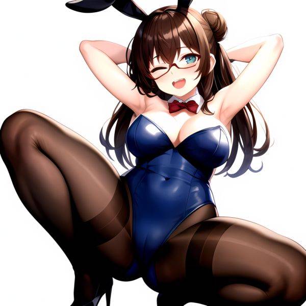 Namhorm Puzenketsu 1girl D Animal Ears Arms Behind Head Armpits Bare Arms Bare Shoulders Black Footwear Black Leotard Breasts Br, 4163009433 - AIHentai - aihentai.co on pornintellect.com