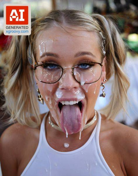 Green-haired slut flashes tits at farmers market, begs for cum all over her face and choker. Who's next to fill my wet cunt? - xgroovy.com on pornintellect.com