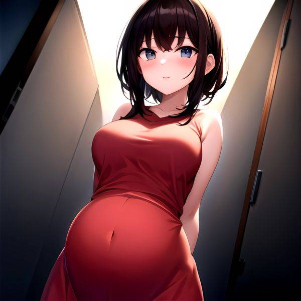 1girl Solo Standing Pregnant Facing The Viewer Arms Behind Back 1 3 Masterpiece Best Quality, 1870814746 - AIHentai - aihentai.co on pornintellect.com