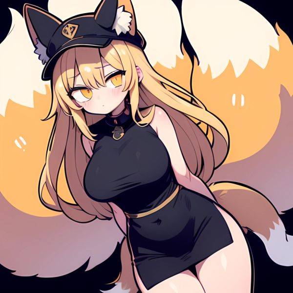Yakumo Ran 1girl Blonde Hair Breasts Cleft Of Venus Closed Mouth Completely Nude Curvy Feet Out Of Frame Fox Tail, 443775327 - AIHentai - aihentai.co on pornintellect.com