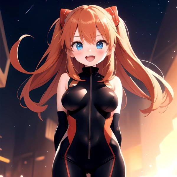 Souryuu Asuka Langley 1girl Blue Eyes Bodysuit Breasts Large Breasts Long Hair Looking At Viewer Open Mouth Orange Hair Plugsuit, 643176124 - AIHentai - aihentai.co on pornintellect.com