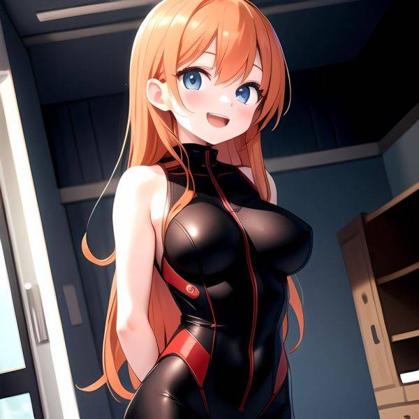 Souryuu Asuka Langley 1girl Blue Eyes Bodysuit Breasts Large Breasts Long Hair Looking At Viewer Open Mouth Orange Hair Plugsuit, 1272450161 - AIHentai - aihentai.co on pornintellect.com