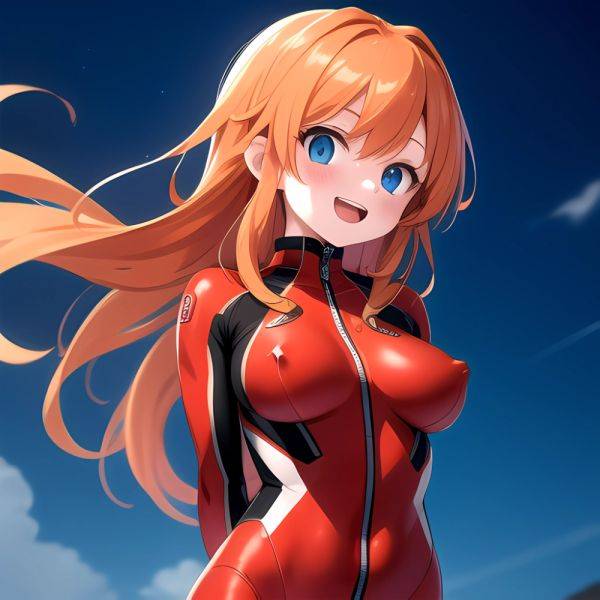 Souryuu Asuka Langley 1girl Blue Eyes Bodysuit Breasts Large Breasts Long Hair Looking At Viewer Open Mouth Orange Hair Plugsuit, 1773154696 - AIHentai - aihentai.co on pornintellect.com