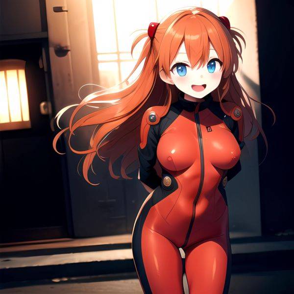 Souryuu Asuka Langley 1girl Blue Eyes Bodysuit Breasts Large Breasts Long Hair Looking At Viewer Open Mouth Orange Hair Plugsuit, 2885875457 - AIHentai - aihentai.co on pornintellect.com