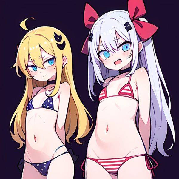 Gabriel Tenma White Raphiel Shiraha Ainsworth 2girls American Flag Bikini Bikini Blonde Hair Blue Eyes Blush Breasts Cross Hair, 3297220165 - AIHentai - aihentai.co - Usa on pornintellect.com