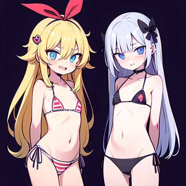 Gabriel Tenma White Raphiel Shiraha Ainsworth 2girls American Flag Bikini Bikini Blonde Hair Blue Eyes Blush Breasts Cross Hair, 1877659521 - AIHentai - aihentai.co - Usa on pornintellect.com