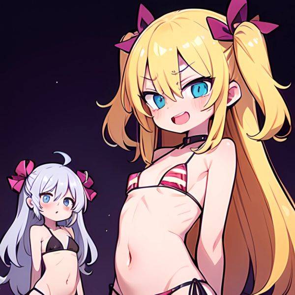 Gabriel Tenma White Raphiel Shiraha Ainsworth 2girls American Flag Bikini Bikini Blonde Hair Blue Eyes Blush Breasts Cross Hair, 407379765 - AIHentai - aihentai.co - Usa on pornintellect.com