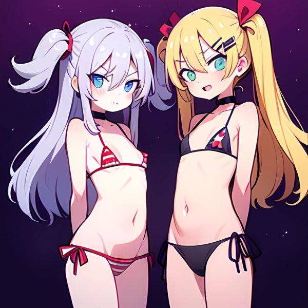 Gabriel Tenma White Raphiel Shiraha Ainsworth 2girls American Flag Bikini Bikini Blonde Hair Blue Eyes Blush Breasts Cross Hair, 2972427163 - AIHentai - aihentai.co - Usa on pornintellect.com