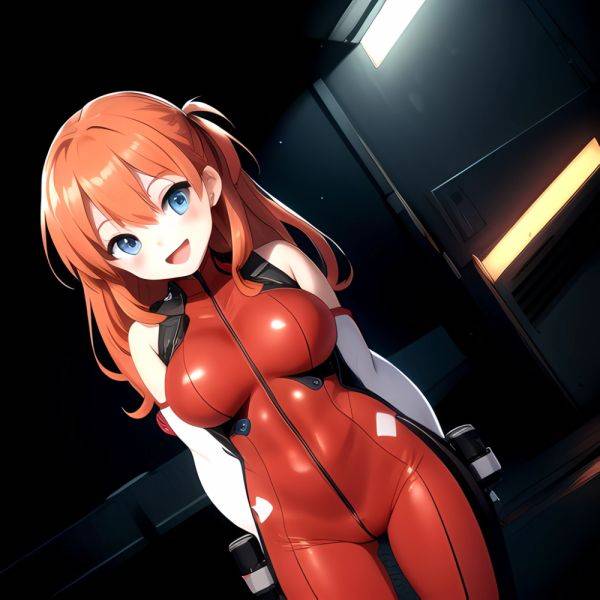 Souryuu Asuka Langley 1girl Blue Eyes Bodysuit Breasts Large Breasts Long Hair Looking At Viewer Open Mouth Orange Hair Plugsuit, 4244202004 - AIHentai - aihentai.co on pornintellect.com