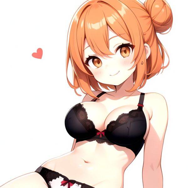 Yuigahama Yui S Mother 1girl Arms Behind Back Black Bra Black Panties Blush Bra Breasts Closed Mouth Hair Between Eyes, 3415898325 - AIHentai - aihentai.co on pornintellect.com