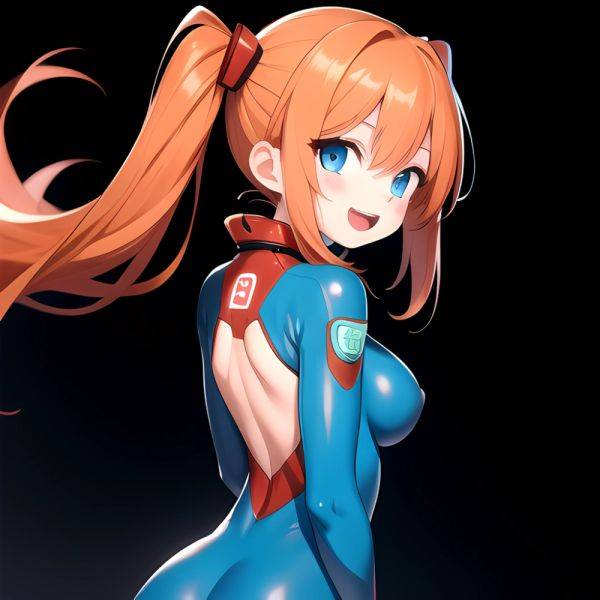 Souryuu Asuka Langley 1girl Blue Eyes Bodysuit Breasts Large Breasts Long Hair Looking At Viewer Open Mouth Orange Hair Plugsuit, 3558776683 - AIHentai - aihentai.co on pornintellect.com