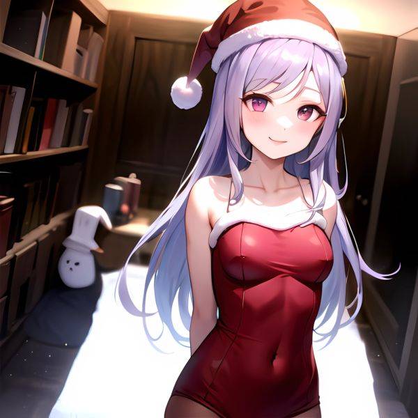 Mejiro Dober Umamusume 1girl Bell Blush Bow Christmas Ears Through Headwear Fur Trimmed Headwear Fur Trim Hat Hat Bow Horse, 3676217769 - AIHentai - aihentai.co on pornintellect.com