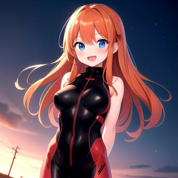 Souryuu Asuka Langley 1girl Blue Eyes Bodysuit Breasts Large Breasts Long Hair Looking At Viewer Open Mouth Orange Hair Plugsuit, 1697099037 - AIHentai - aihentai.co on pornintellect.com