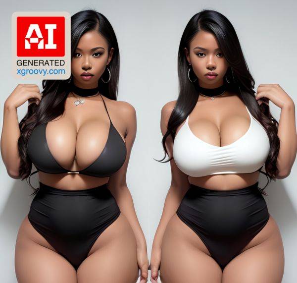 Curvy goddess in tight clothes and double split skirt, ready to turn up the heat - xgroovy.com on pornintellect.com
