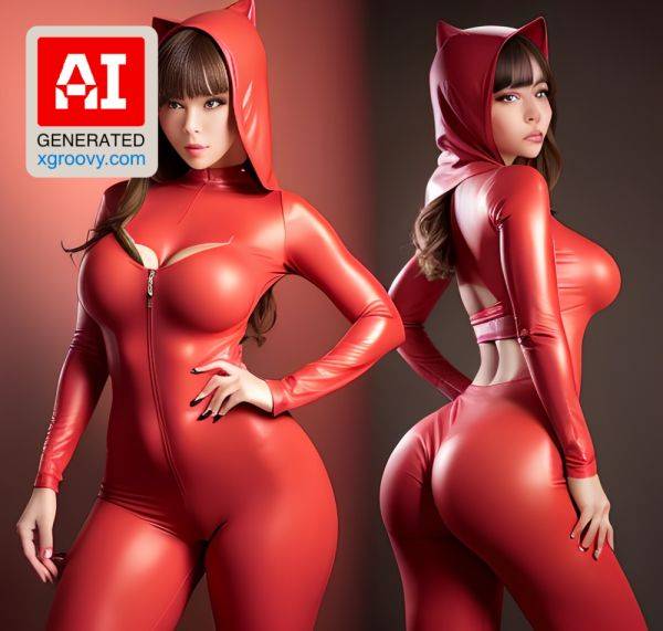 Wrapped in crimson latex, my curves will leave you breathless. - xgroovy.com on pornintellect.com