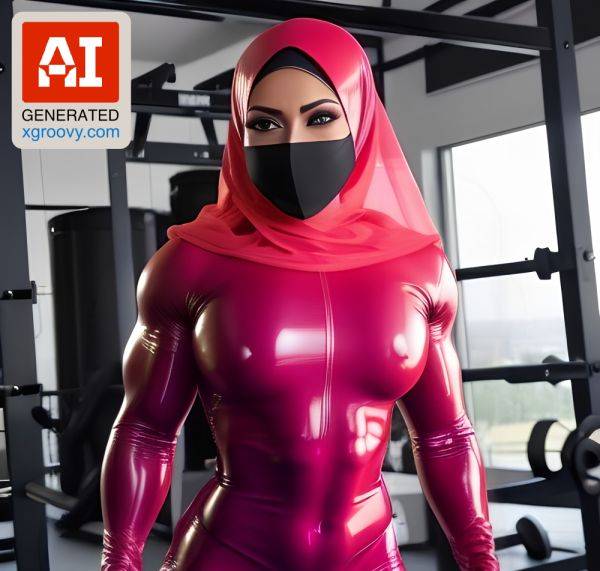 Wanna see my thick abs under my hijab? Pull it down & feel my tight body in latex, then I'll show you something really kinky! - xgroovy.com on pornintellect.com