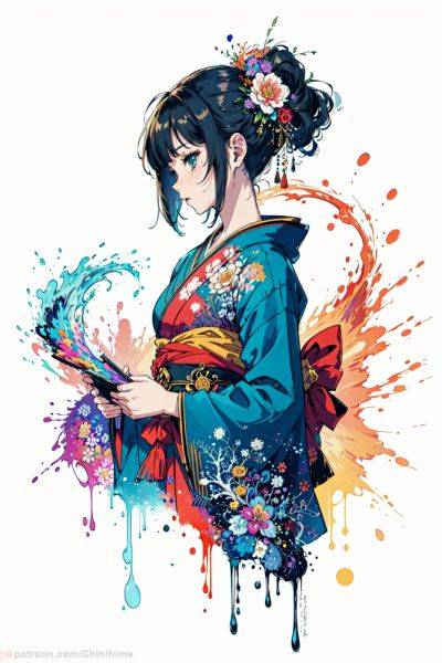 Waifus wearing kimono - xgroovy.com on pornintellect.com