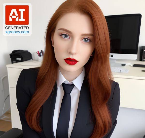 Ooh, Mademoiselle, your tight skirt and long hair drive me wild. Let me show you how serious I am! - xgroovy.com on pornintellect.com