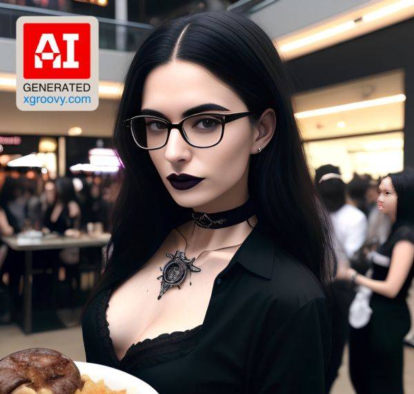 I'm just a fucking goth girl at the mall, eating and feeling like shit. - xgroovy.com on pornintellect.com