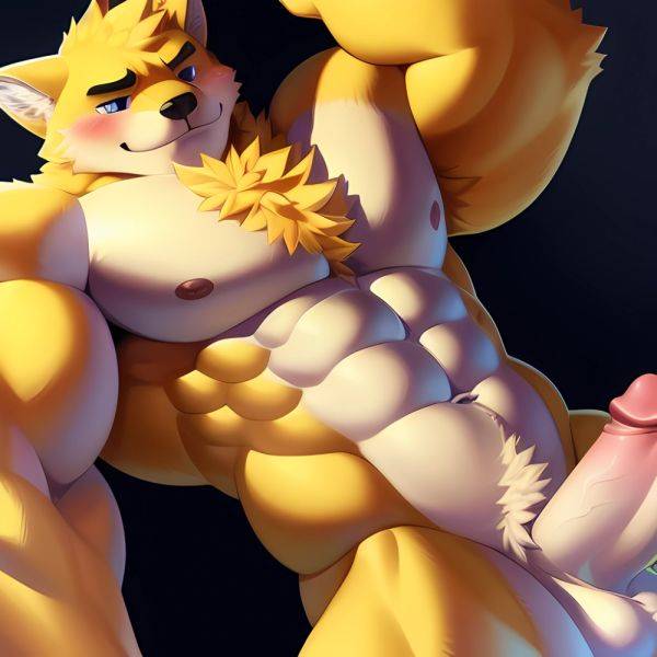 Cum Dripping Torahiko Solo Smile Masturbating Male Focus Furry Male Detailed Face Detailetailed Eyes Blue Eyes Soft Shading 4k H, 1128477527 - AIHentai - aihentai.co on pornintellect.com