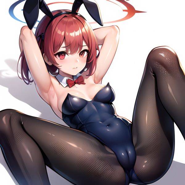 1girl Solo Animal Ears Armpits Black Hair Black Pantyhose Blue Archive Bow Bowtie Cat Ears Colored Inner Hair Coma Light825, 332095946 - AIHentai - aihentai.co on pornintellect.com